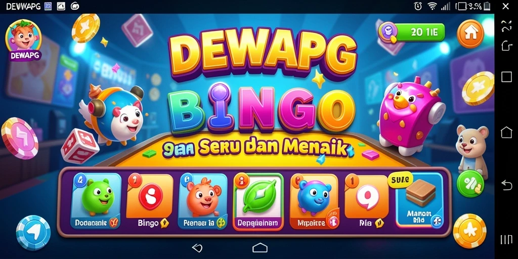 Tampilan menarik dari game Bingo DEWAPG saat bermain bersama teman.