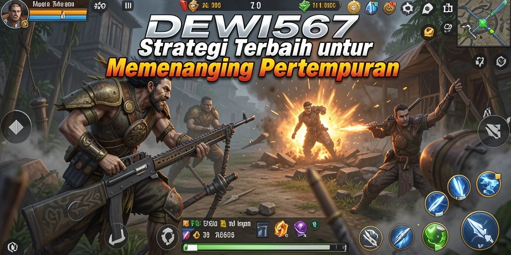 Tampilan menarik dari gameplay Strategi DEWI567 dengan pertempuran intens.