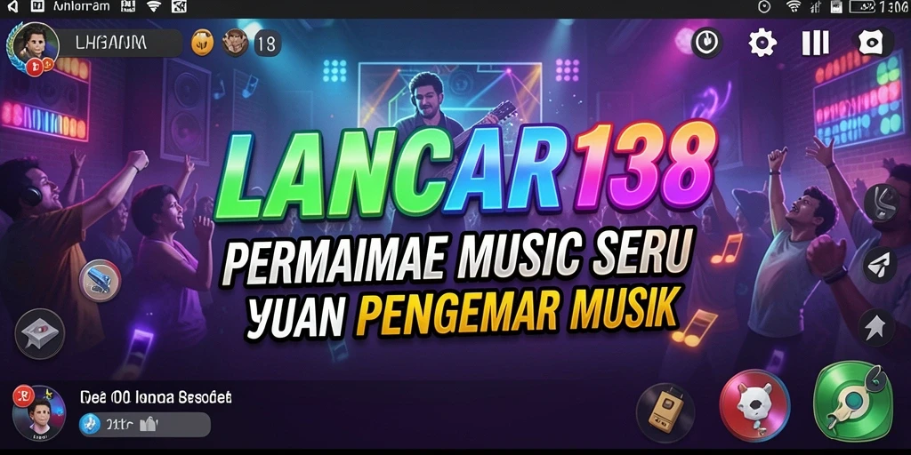 Tampilan utama permainan LANCAR138 dengan berbagai lagu.
