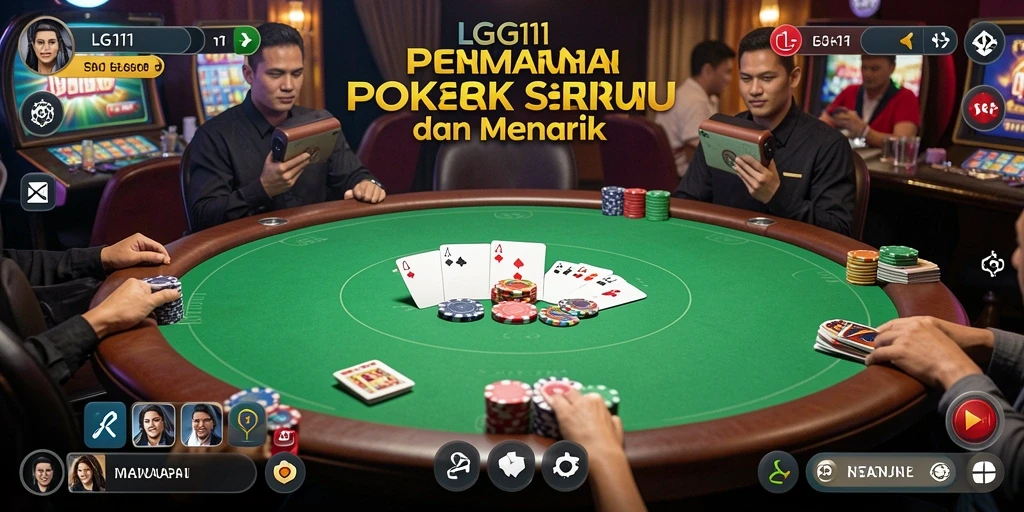 Tampilan screenshot gameplay Poker yang seru dan kompetitif.