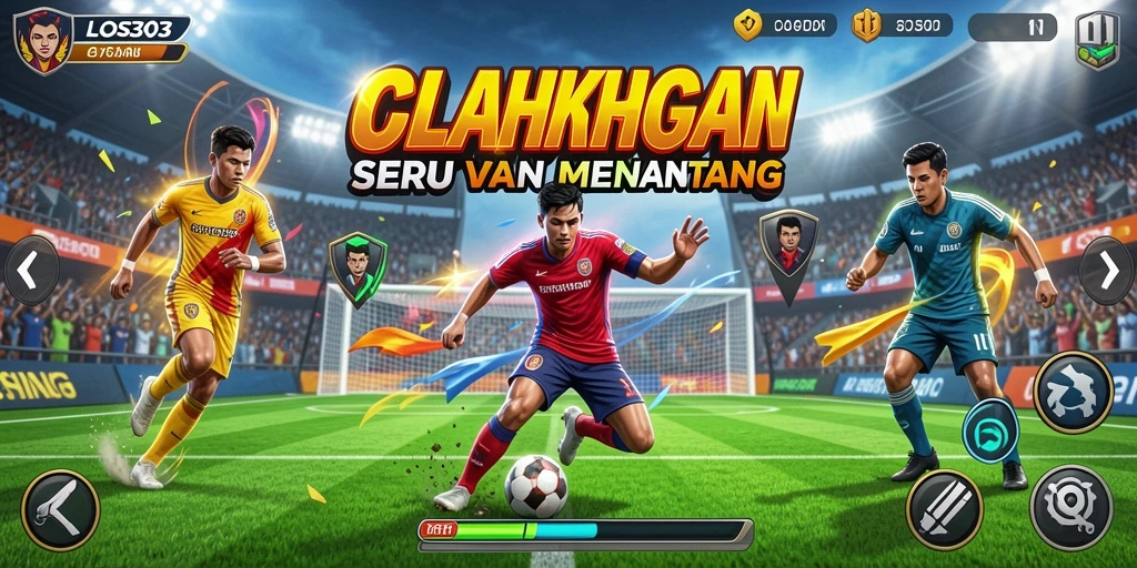 Tampilan gameplay LOS303 yang menegangkan dengan aksi olahraga.
