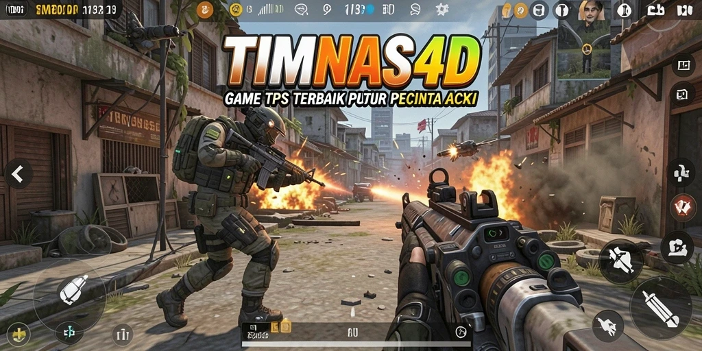 Screenshot utama dari gameplay <strong>TIMNAS4D</strong> menampilkan aksi pertempuran yang intens.