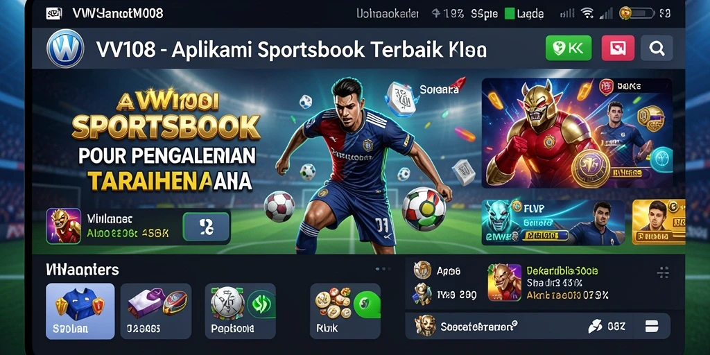 Tampilan antarmuka yang intuitif pada aplikasi Sportsbook VW108.
