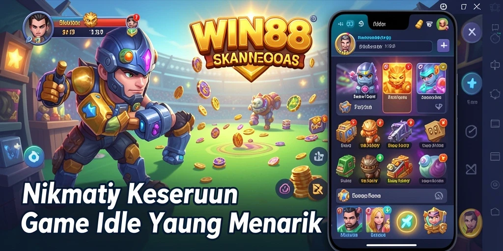 Screenshot gameplay menunjukkan karakter yang sedang beraksi dalam game Idle.
